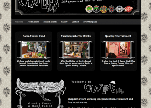 Community bar website design